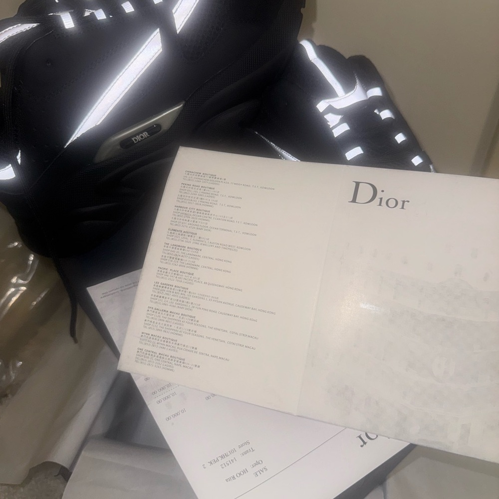 Dior Black and Gray Sneakers